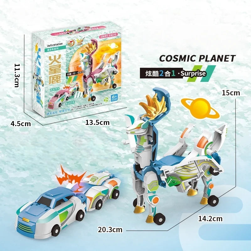 Mars Deer Collision Deformation Car Series 2 in 1 Cars Toys