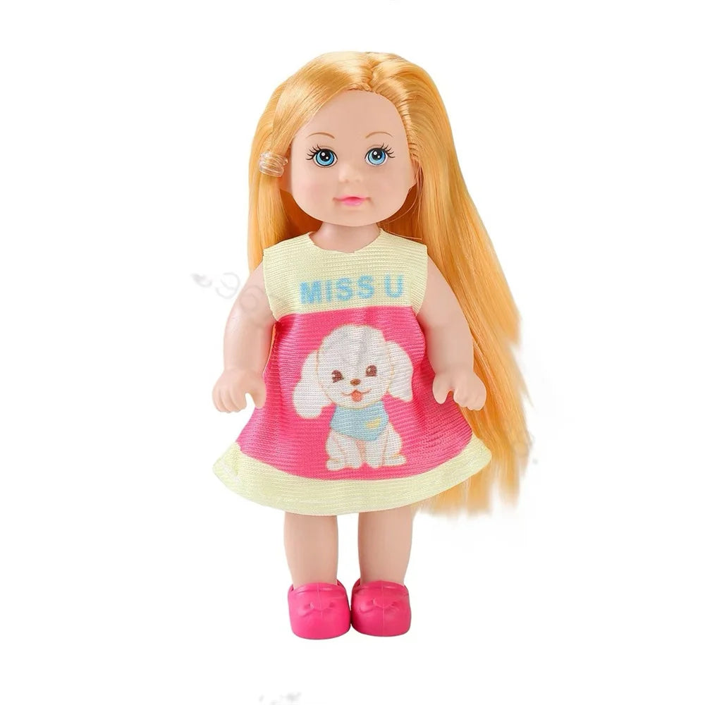 Multi style set with optional mini baby palm dolls, girl player toys, gifts