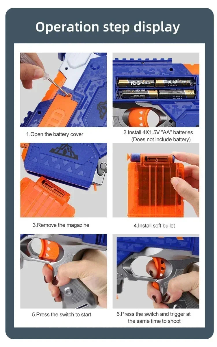 Safe Toy Gun Foam Darts for Children's Party Fun