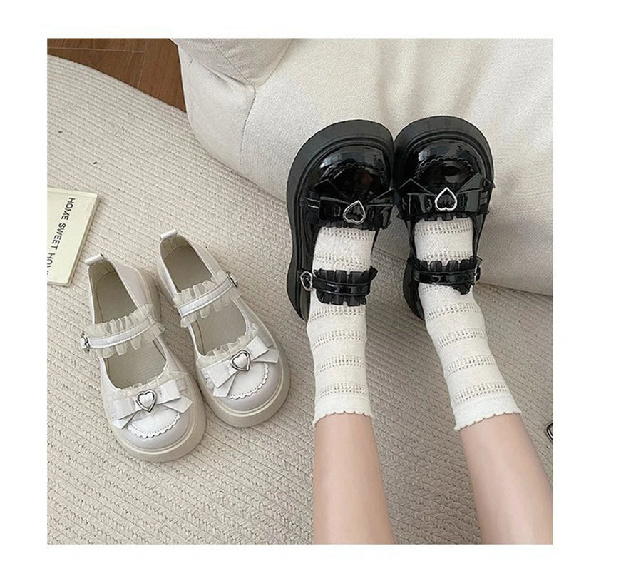 2025 Summer New School Girl JK Loafer Pumps Platform Shoes