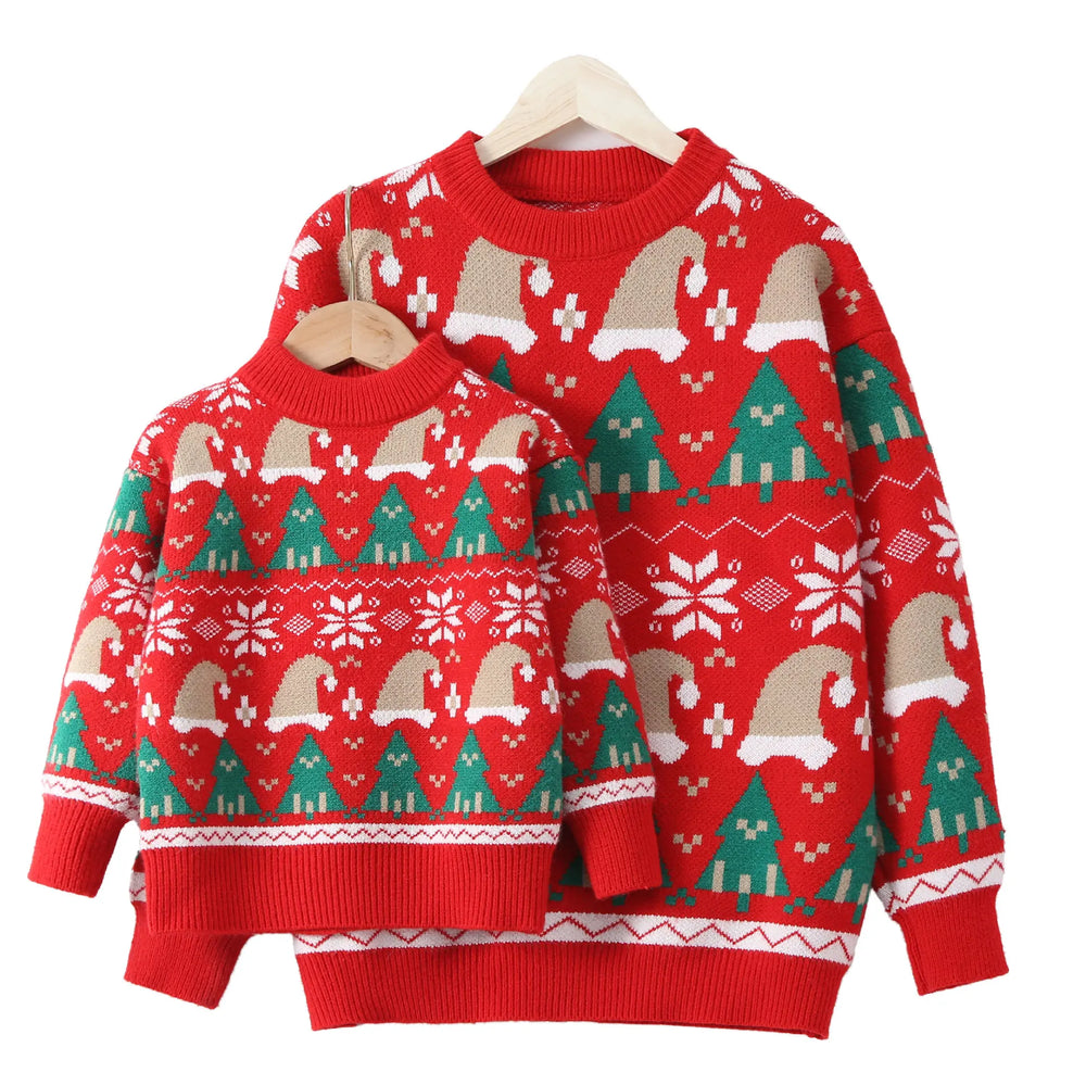 Rey Parenting Boy New Tree Winter Sweater