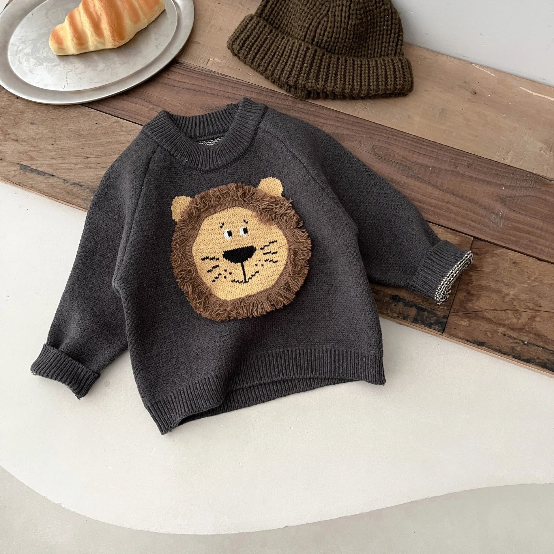 Akos Round Neck Top Knitted Warm Sweater - GuGuTon baby store - Baby Fashion - Toddlers Outfits - Babies Outfits - Toddler Clothes - Kids Clothing - Newborn Clothes - Newborn Wear - Kids Wear - Trending Clothes - Trending Outfits - Fall Fashion - Winter Fashion - Girls Clothes - Boys Clothes - Babies Wear - Kids Accessories - KidsWear - Summer Clothes - Summer Fashion - Summer Trend - Falls Sweaters - Tops - Bottom - Jeans - Blouse - Dresses - Newborn Dresses - Toys