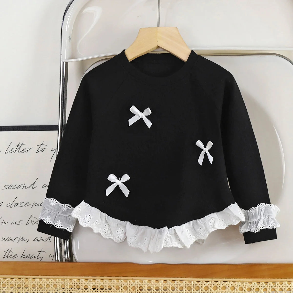 Siara Long Sleeve Lace Korean Style Top