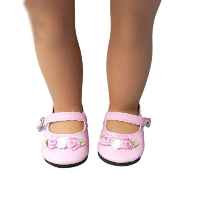 Baby Doll Shoes for 43cm Doll Shoes for 18 Inch Girl Doll Princess Shoes Toy  Accessories