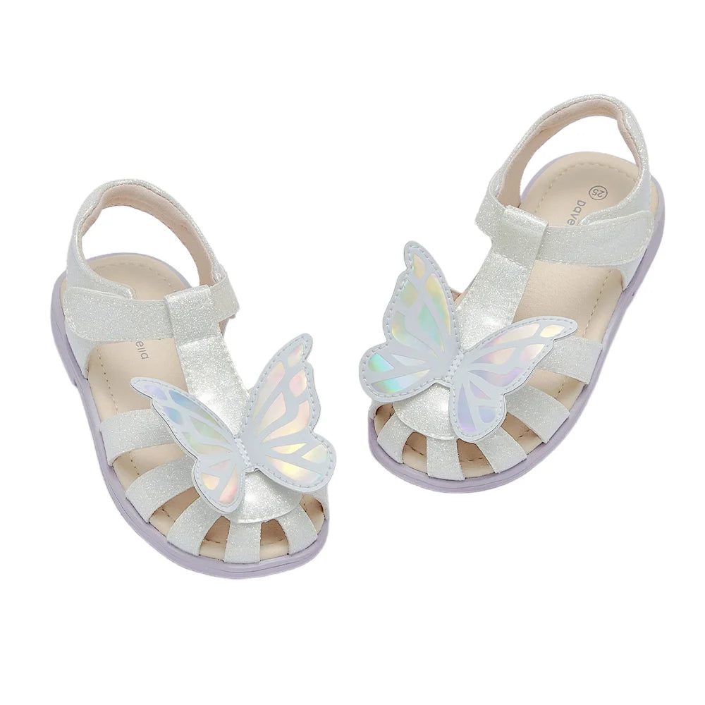 Dave Bella Girls Sandals Cool Anti-slip Children Summer Shoes Beach Protect Toes Soft Casual Sandal Butterfly Outdoors DB2262315