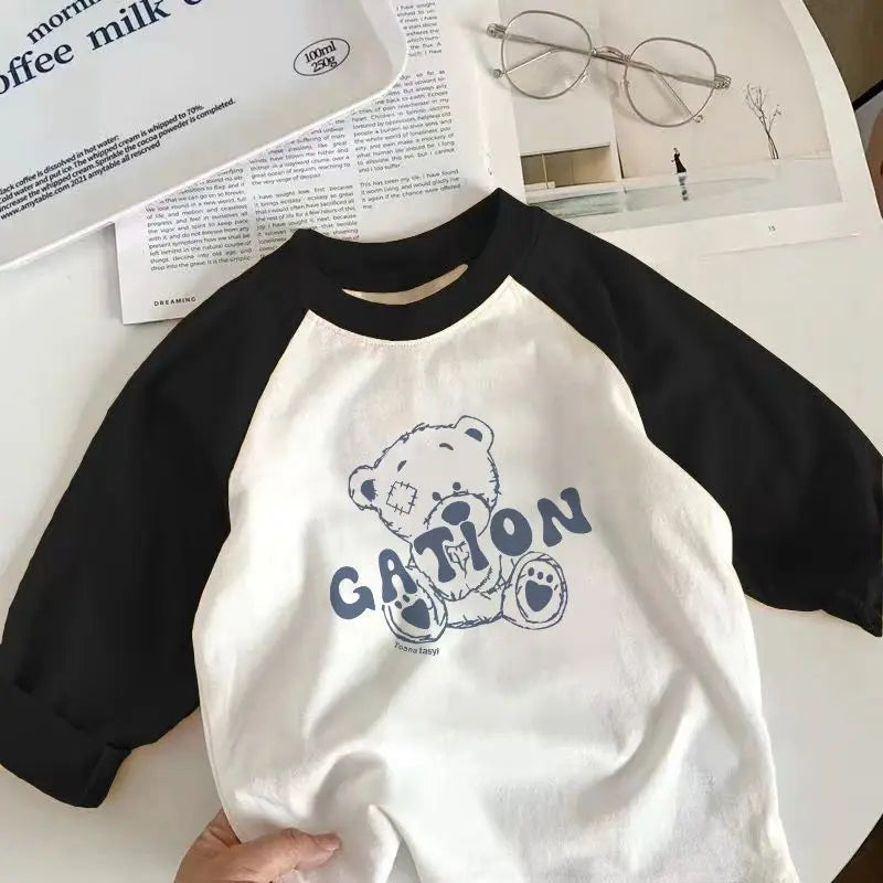 Bernard Children's Pure Cotton Long sleeved T-shirt - GuGuTon baby store - Baby Fashion - Toddlers Outfits - Babies Outfits - Toddler Clothes - Kids Clothing - Newborn Clothes - Newborn Wear - Kids Wear - Trending Clothes - Trending Outfits - Fall Fashion - Winter Fashion - Girls Clothes - Boys Clothes - Babies Wear - Kids Accessories - KidsWear - Summer Clothes - Summer Fashion - Summer Trend - Falls Sweaters - Tops - Bottom - Jeans - Blouse - Dresses - Newborn Dresses - Toys