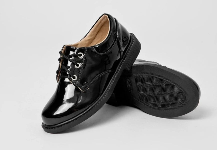 Boys Leather School Shoes British Style Black Soft Sole Kids Formal Casual Performance Footwear Big Kids New Autumn Spring