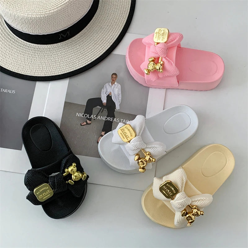 Fashion Girl Slippers Simple Childs Shoes Thick Soled Girls Shoes