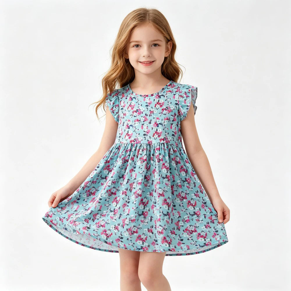 Girls Dresses Toddler Baby 1 to 2 3 4 5 6 7 8 9 10 11 12 13 14 15 16 Years Girl Casual Dress Teenager Korean Cute Children Dress