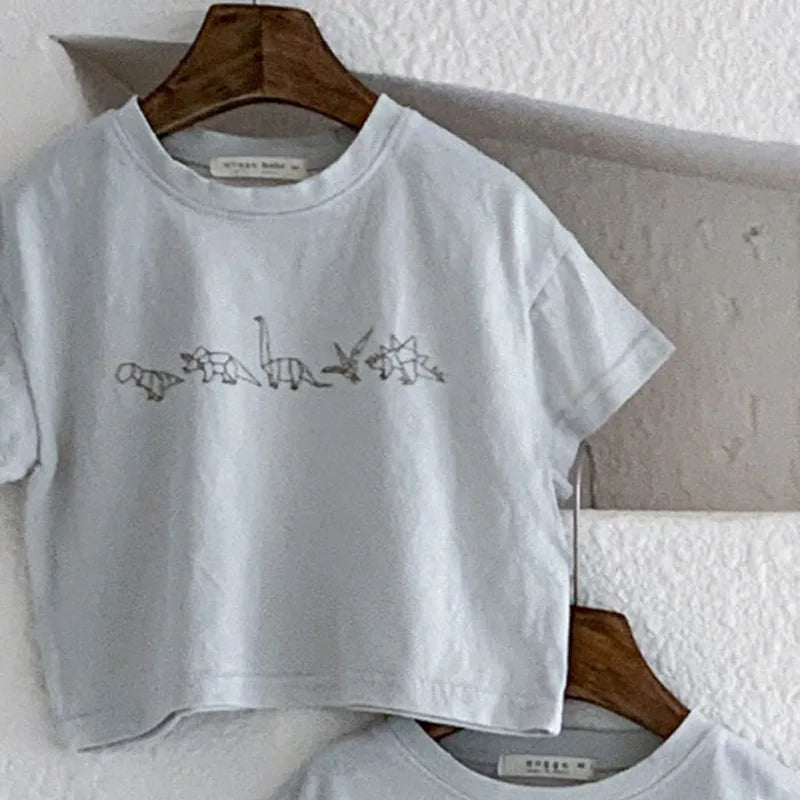 Libardo Casual Dinosaur Comfortable Thin T-shirt - GuGuTon baby store - Baby Fashion - Toddlers Outfits - Babies Outfits - Toddler Clothes - Kids Clothing - Newborn Clothes - Newborn Wear - Kids Wear - Trending Clothes - Trending Outfits - Fall Fashion - Winter Fashion - Girls Clothes - Boys Clothes - Babies Wear - Kids Accessories - KidsWear - Summer Clothes - Summer Fashion - Summer Trend - Falls Sweaters - Tops - Bottom - Jeans - Blouse - Dresses - Newborn Dresses - Toys