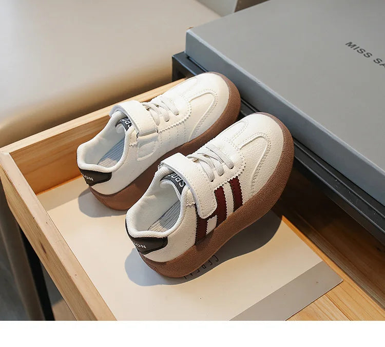 Children's Skate Shoes Girls White Sneakers 2026 Autumn New Fashion Boys Canvas Shoes Kids Sports Shoes Unisex Casual Shoes