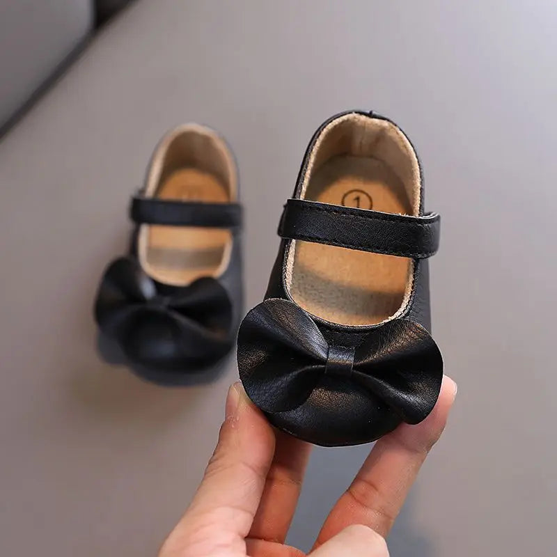 Baby Girl Casual and Comfortable Solid Color Mary Jane Shoes