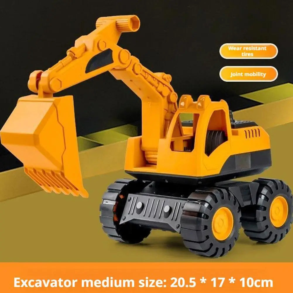 Big Inertia Engineering Toy Truck for Kids Thickened Drop-Resistant Beach Excavator Shovels