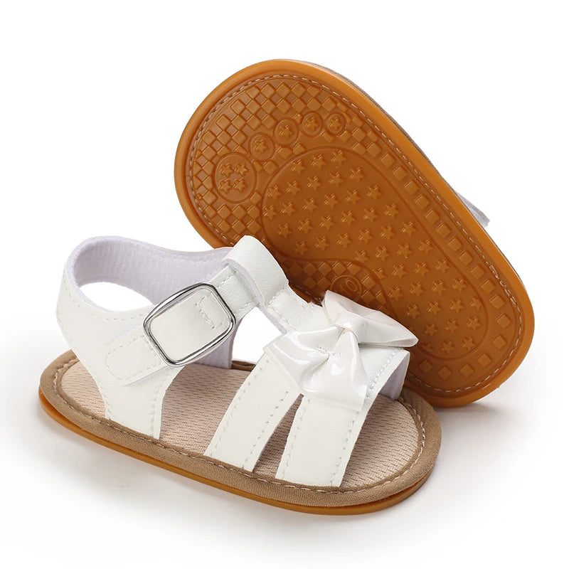 White Shoes for Baby Girl 0-18M Girl Soft Sole Princess Shoes Formal Wedding Birthday Party Toddler
