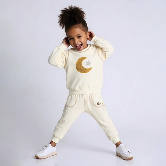 Antonio Fuzzy Patch Contrast Jogger Set