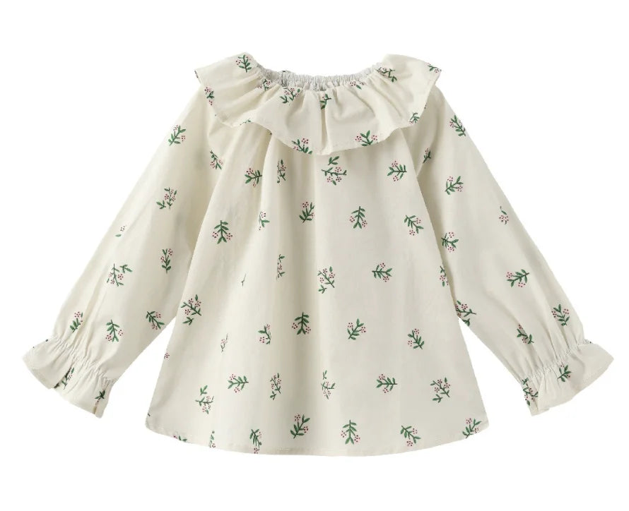 Antonia Princess Ruffle Collar Long Sleeve Tops