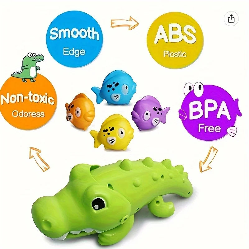 Big Crocodile Water Playset - Interactive and Educational Children's Bath Toys