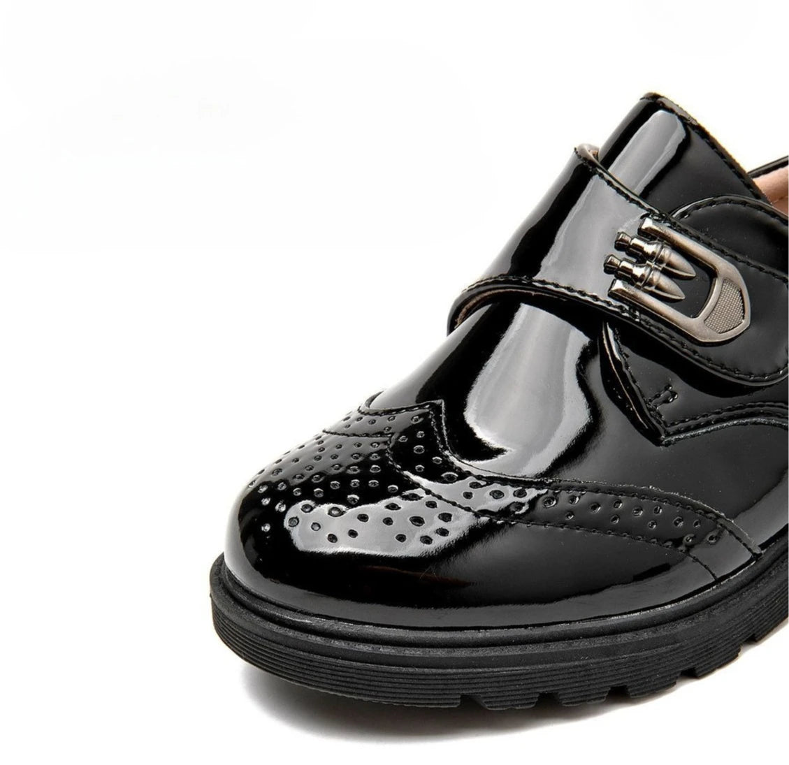 Boys Leather School Shoes British Style Black Soft Sole Kids Formal Casual Performance Footwear Big Kids New Autumn Spring