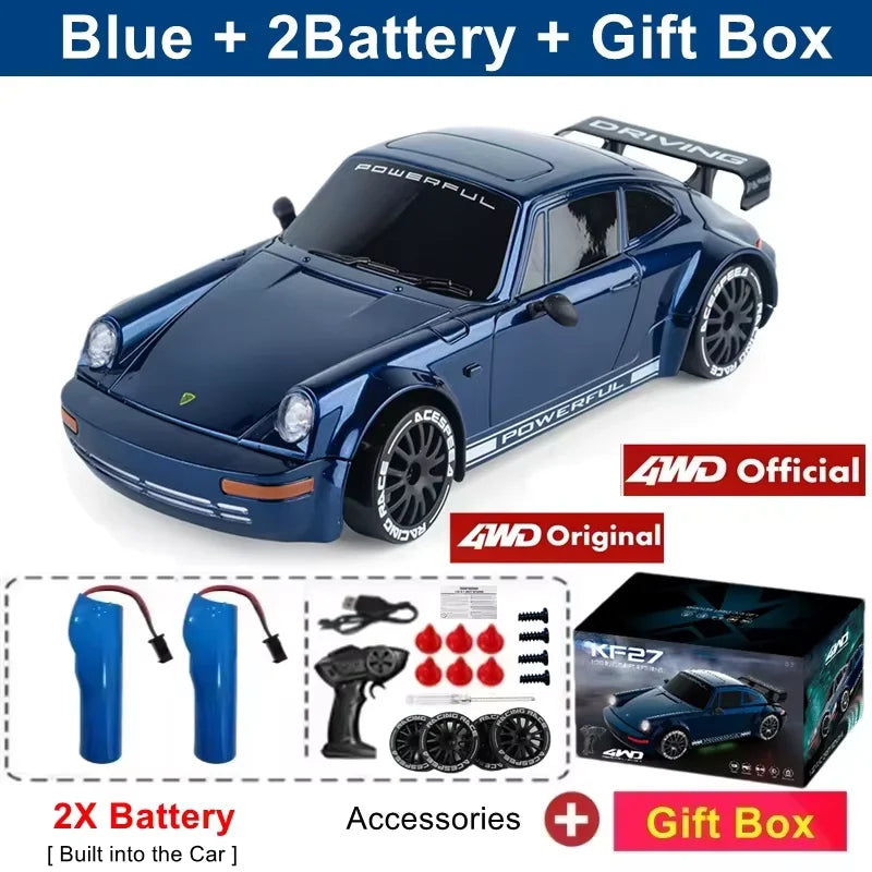 Remote Control RC Drift Car with LED Lights 2.4G Radio 4WD 20KM/H High Speed RTR RC Racing Truck Vehicle Toy Gift for Kid Adult