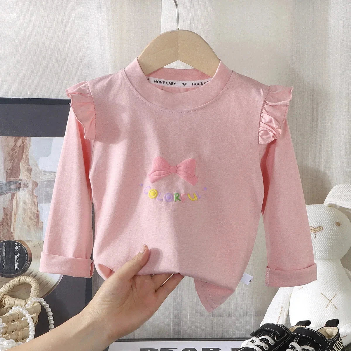 Amanda Girls Cotton Long Sleeve Tops