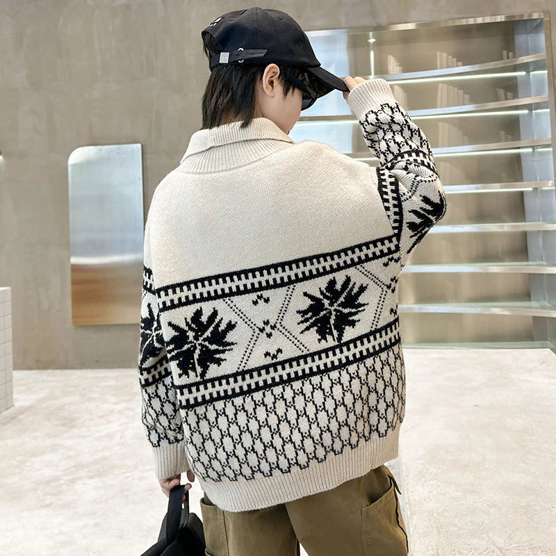 Milan Long Sleeve Teenager Polo Collar Sweater - GuGuTon baby store - Baby Fashion - Toddlers Outfits - Babies Outfits - Toddler Clothes - Kids Clothing - Newborn Clothes - Newborn Wear - Kids Wear - Trending Clothes - Trending Outfits - Fall Fashion - Winter Fashion - Girls Clothes - Boys Clothes - Babies Wear - Kids Accessories - KidsWear - Summer Clothes - Summer Fashion - Summer Trend - Falls Sweaters - Tops - Bottom - Jeans - Blouse - Dresses - Newborn Dresses - Toys