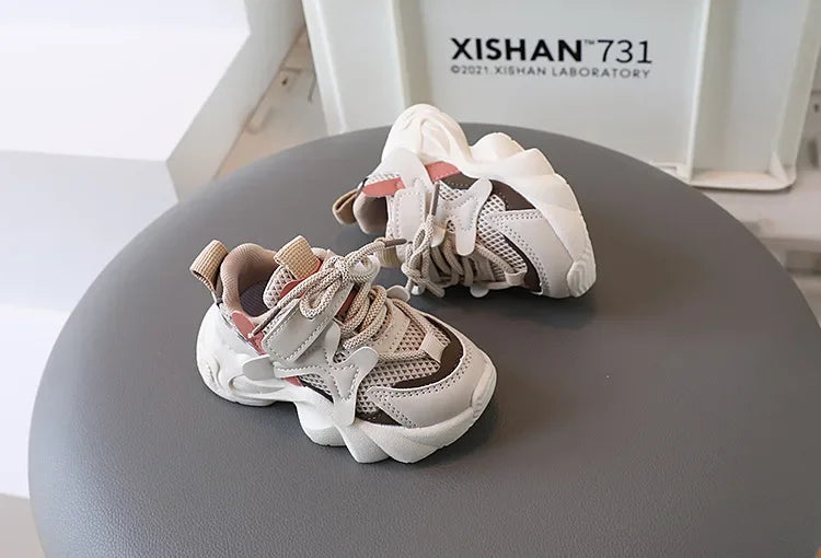 2024 Children's Sneakers Boy Spring Autumn Kids School Basketball Shoes Fashion Girls Causal Walking Shoes Breathable Non-slip