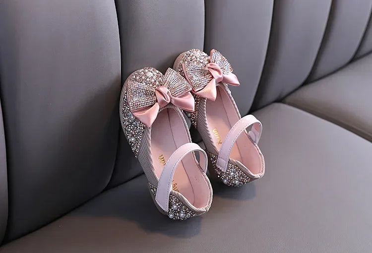 Sandals Toddler Girl Childrens Shoes Pearl Rhinestones Shining Kids Shoes