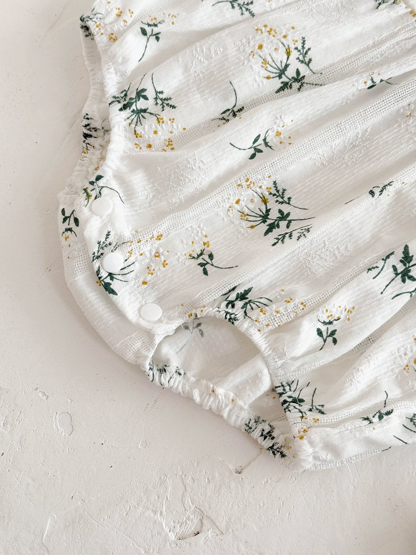 Puff Sleeve Garden Romper