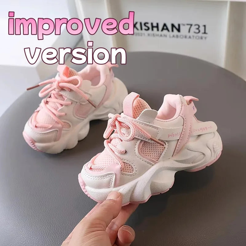 Spring Autumn Kids Sport Shoes Mesh Breathable Boys Sneakers