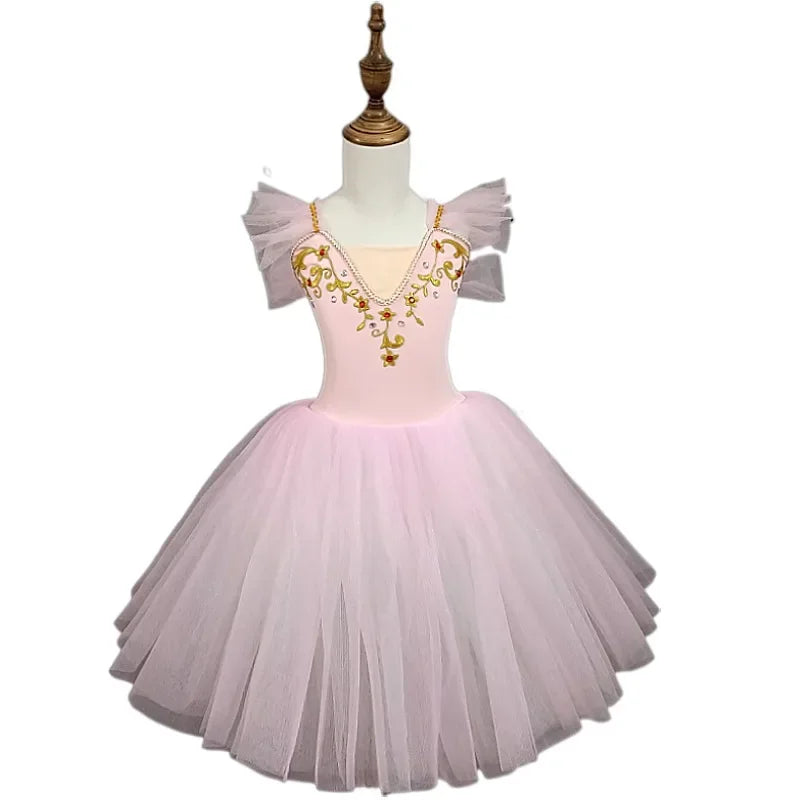 Norma Summer Ballet Dress for Girls - Kids Dance Tutu Outfit