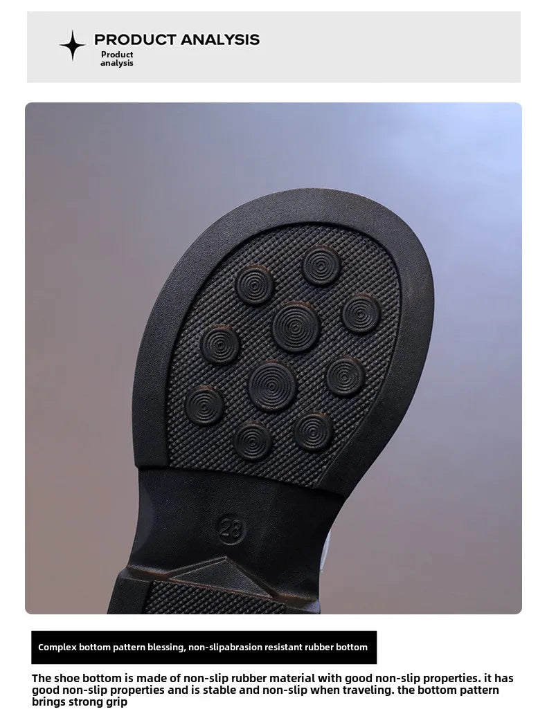 Girls' Spring and Autumn Leather Shoes 2025 Middle aged Children's Baby Soft soled Performance Shoes Children's Princess Shoes