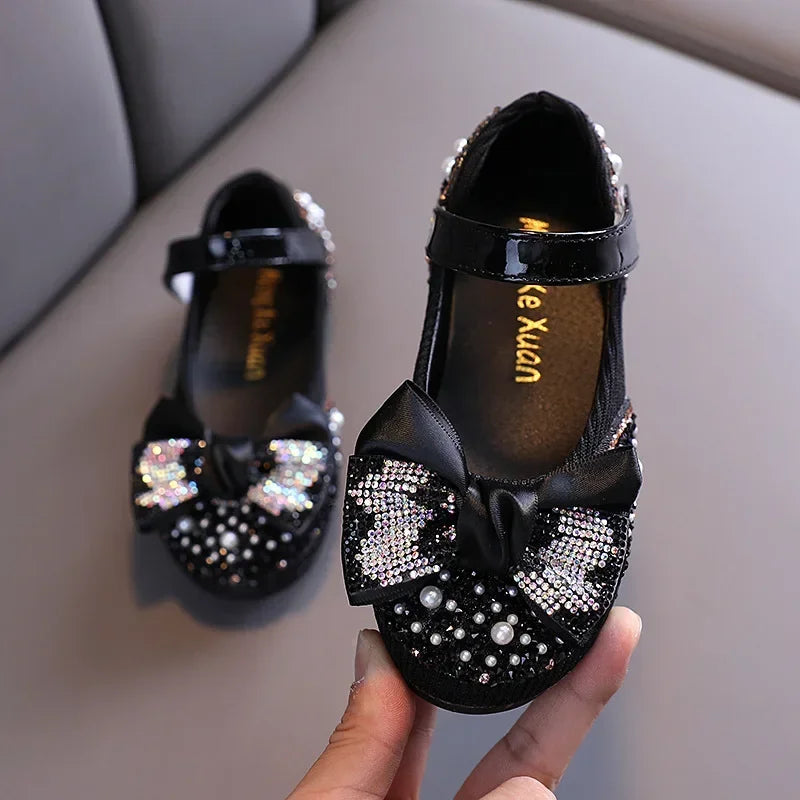 Sandals Toddler Girl Childrens Shoes Pearl Rhinestones Shining Kids Shoes