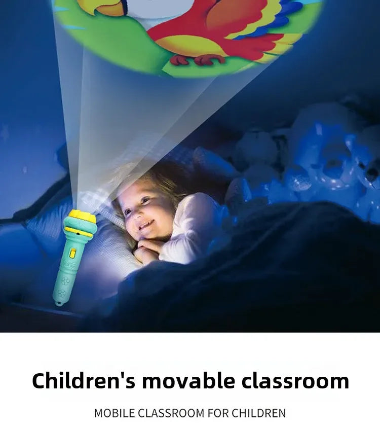 Flashlight Projector Torch Lamp Toy Cute Cartoon Creativity Toy
