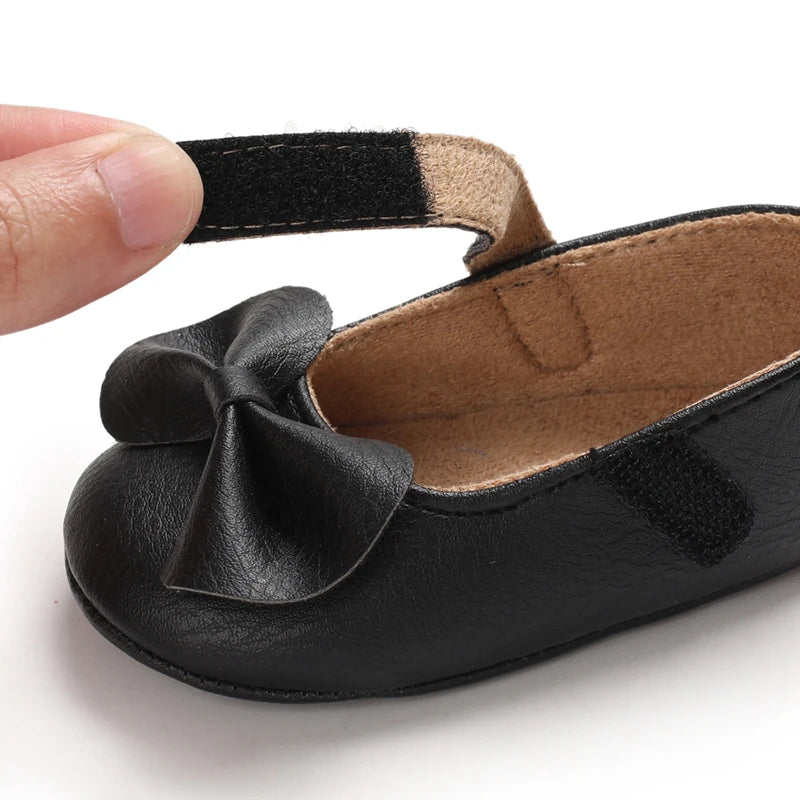 Baby Girl Casual and Comfortable Solid Color Mary Jane Shoes
