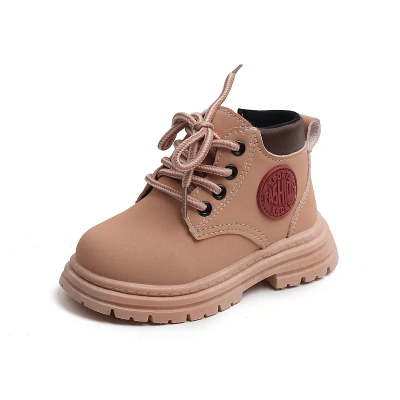 Liam Winter Kids Combat Boots - Non-slip Footwear