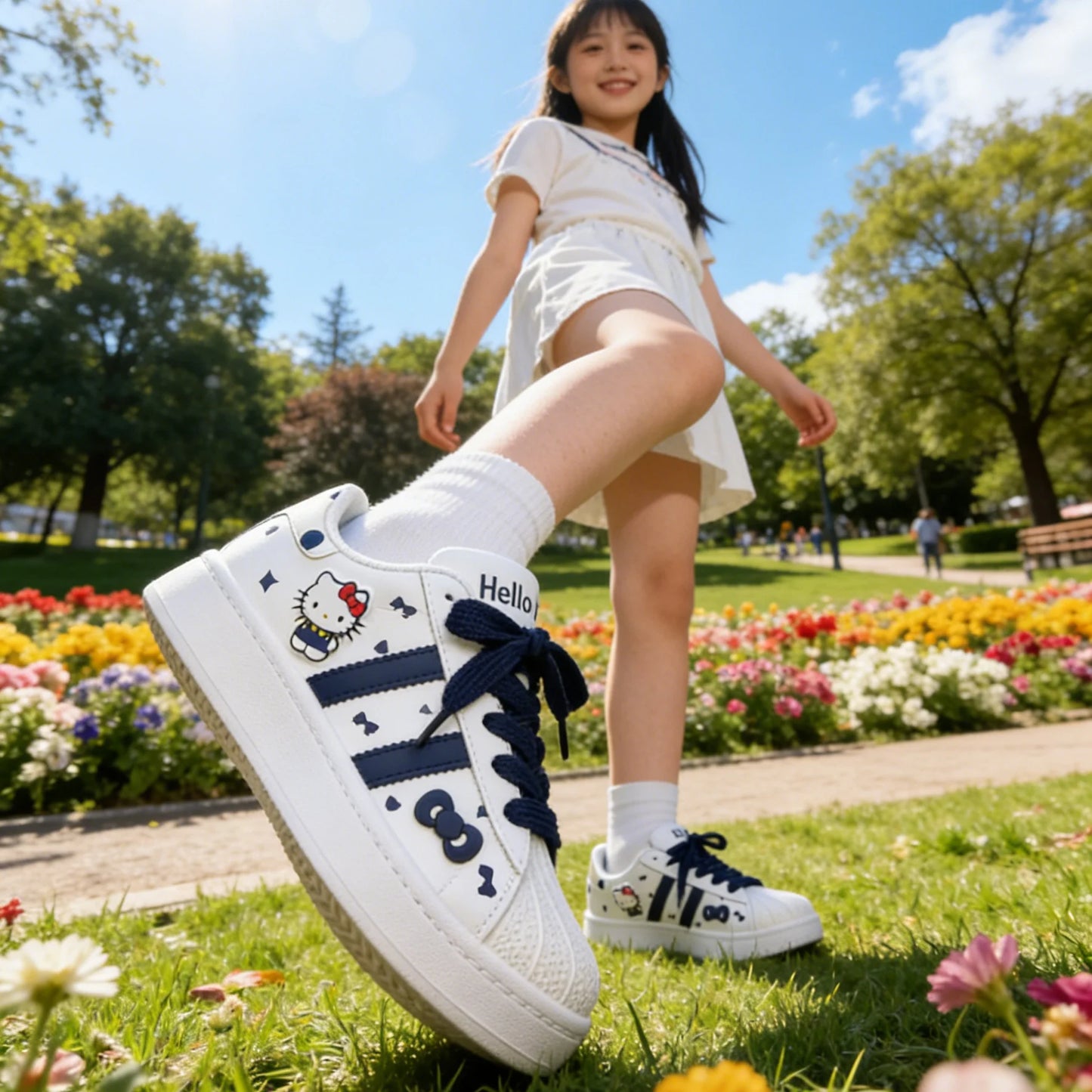 Scarlett Kids Casual Hello Kitty Sneakers - Comfort and Style