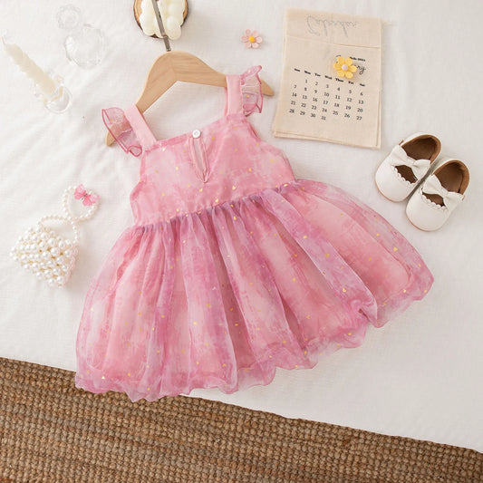 9 Months -4 Years Old Princess Style Baby Girl Dress