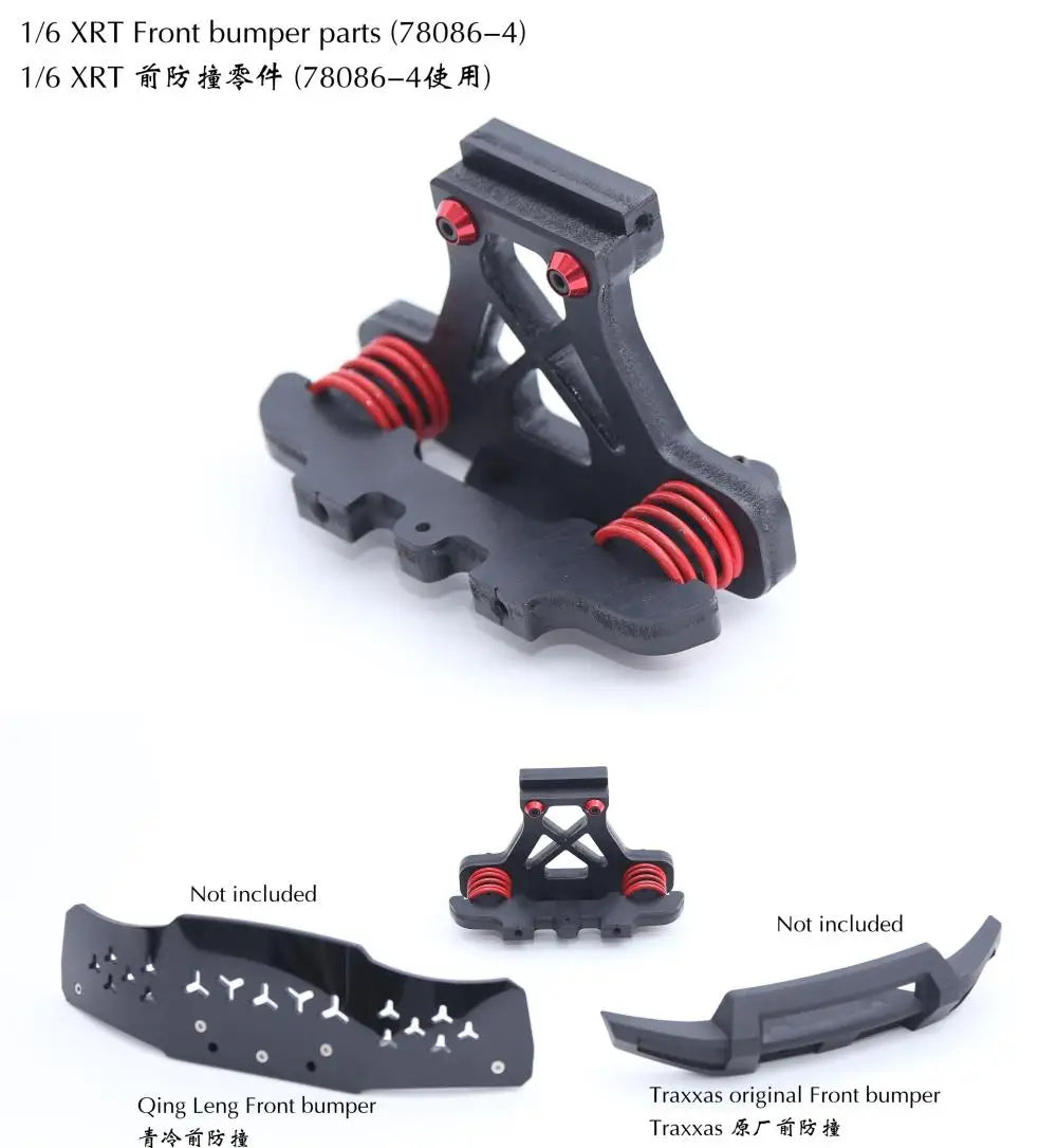 Nylon Material Front Bumper Kit+Connector For TRAXXAS 1/6 4WD XRT 8S-78086-4(qingleng)