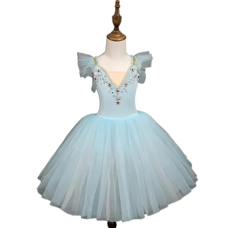 Norma Summer Ballet Dress for Girls - Kids Dance Tutu Outfit