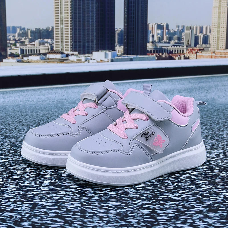 Children's Butterfly Casual Shoes Girls Fashionable Light Casual Sports Shoes