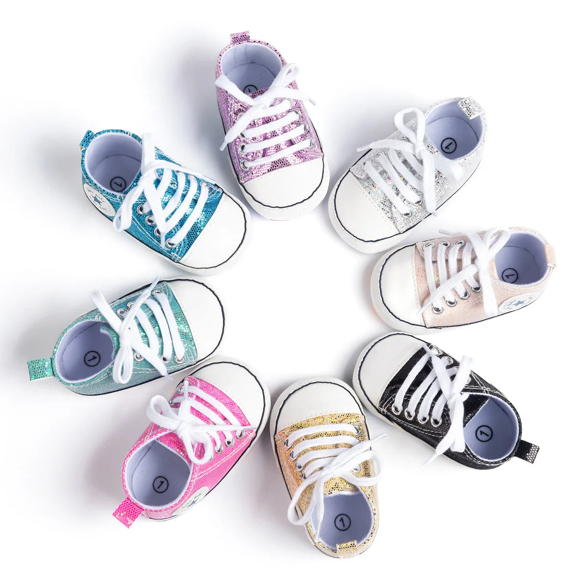 Baby Step Shoes Baby's First Pair of Toddler Shoes Baby Canvas Shoes Breathable Non-slip Boys and Girls Lace-up Fashion Shoes