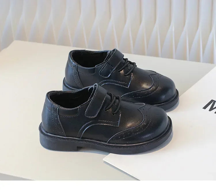 School Student Shoes for Boys Kid Spring Autumn Block New Black Boy Girl Loafer Soft Sole Kid Flats