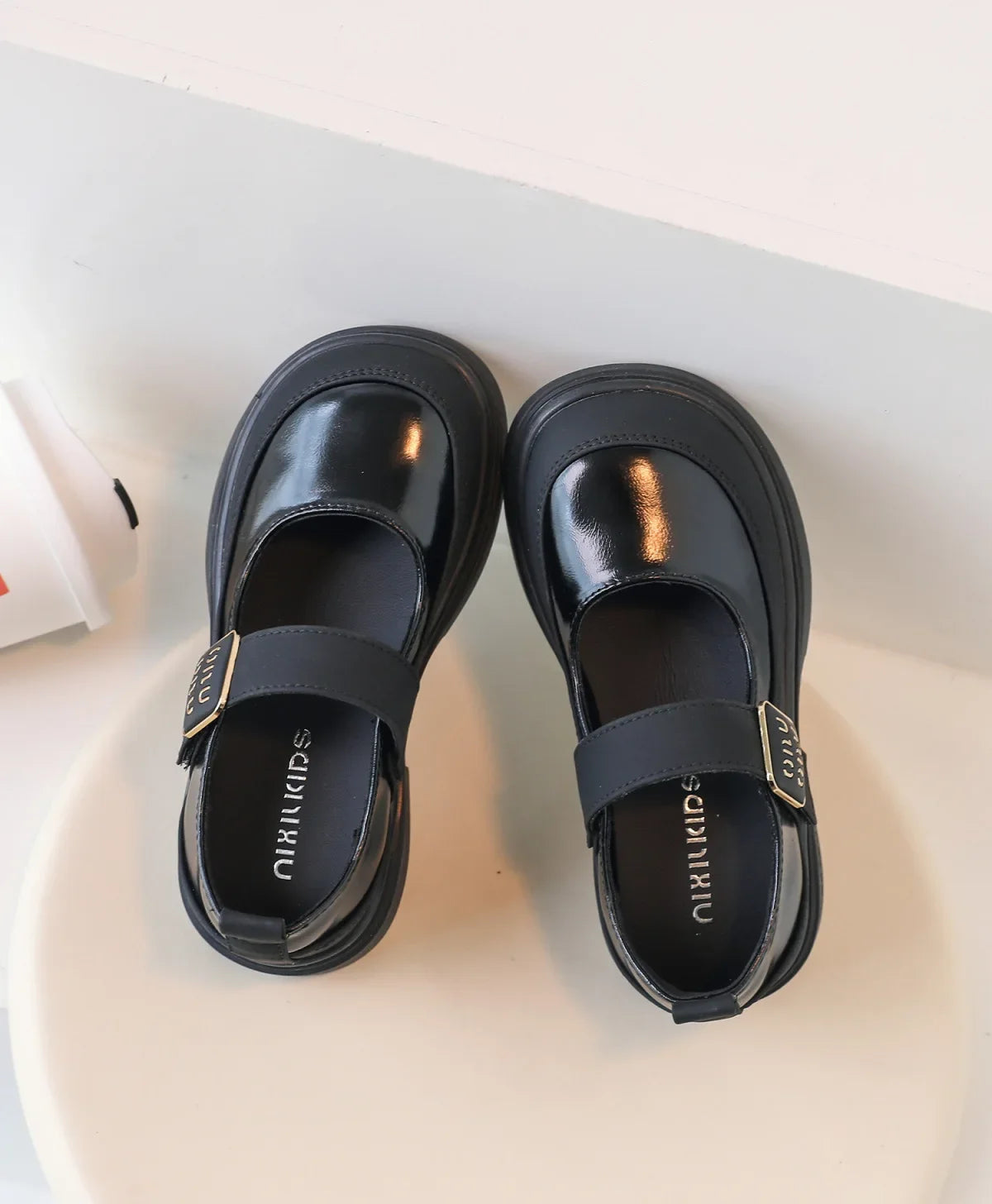 Girls Leather Shoes for School Party Wedding Fashion Elegant Children Mary Janes Pu Leather Loafers Princess Kids Moccasins
