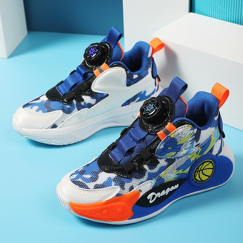 Sell Children Basketball Shoes Boys Basket Boots Non-slip - GuGuTon