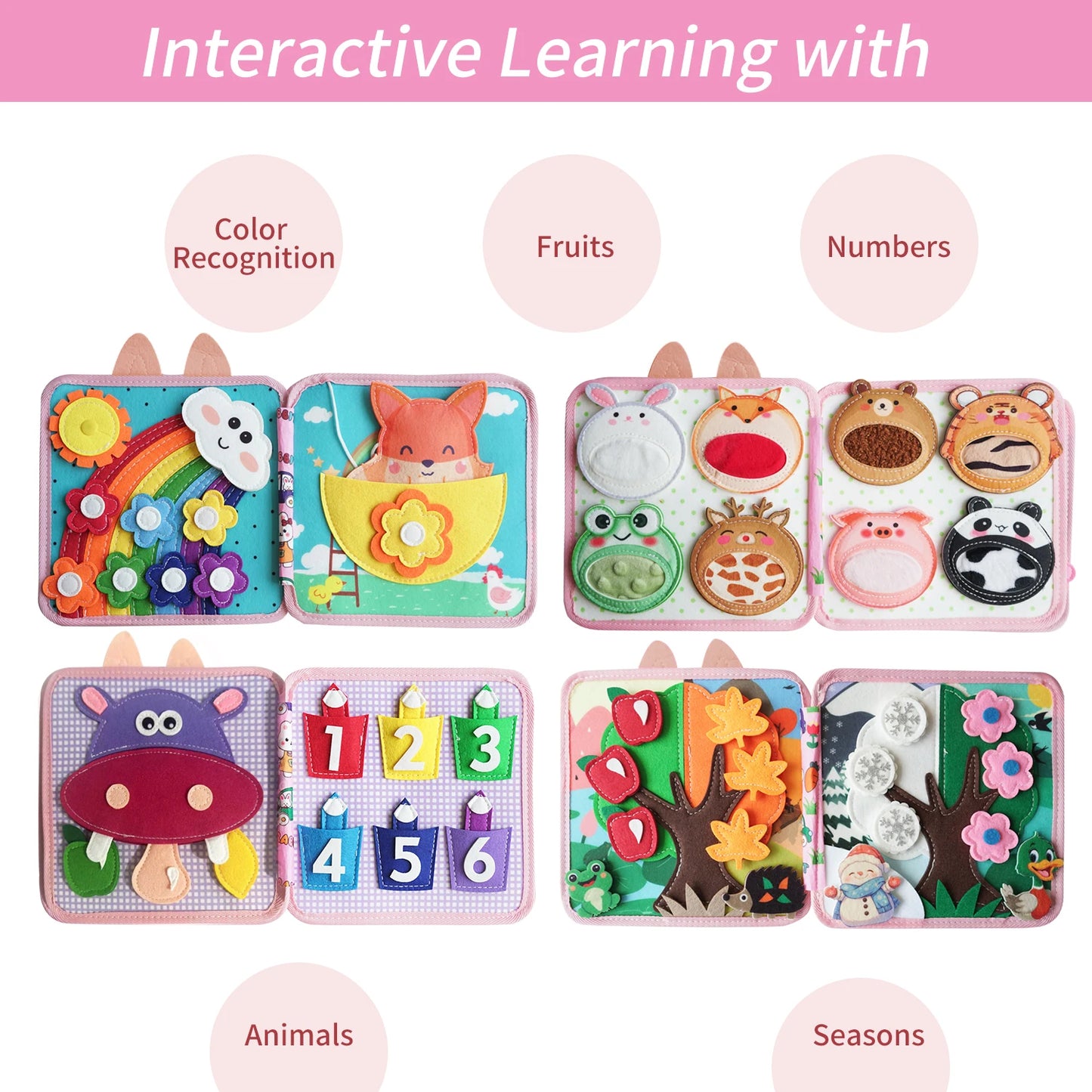 Busy Toddler Montessori Toys, Toddler Travel Toys, Educational Activity Books, Birthday Gifts for Boys and Girls