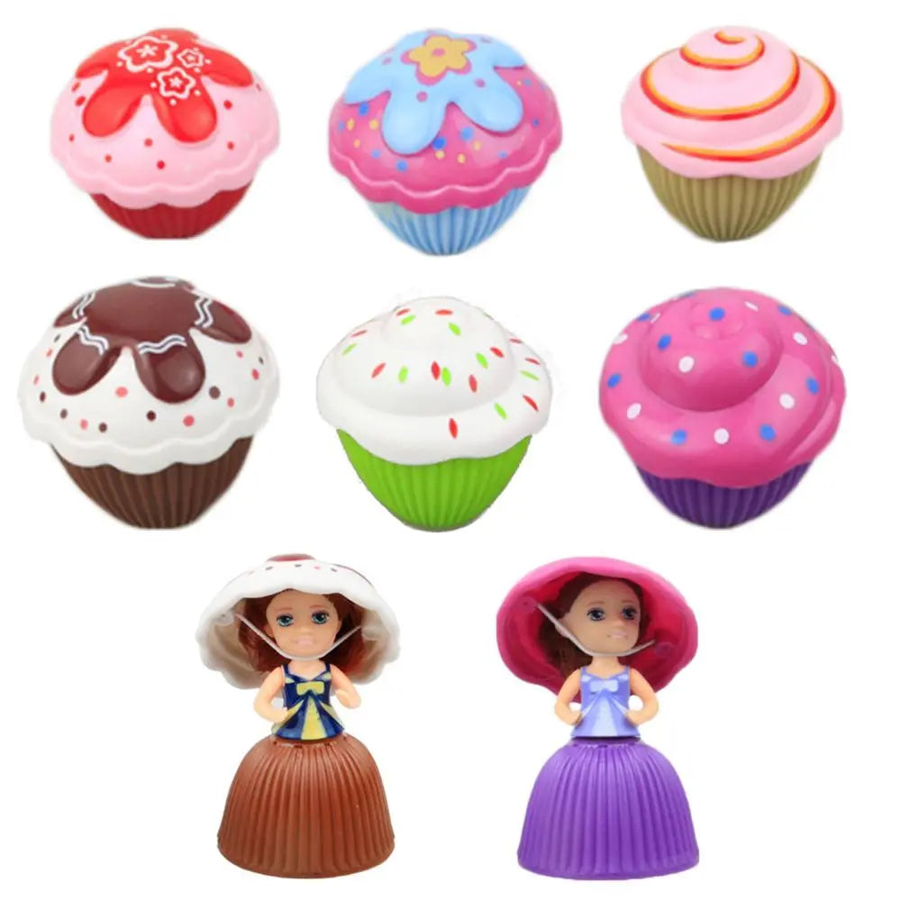 Magic Girls Toys Scented Play House Cupcake Princess Deformable Pastry Transformed Doll