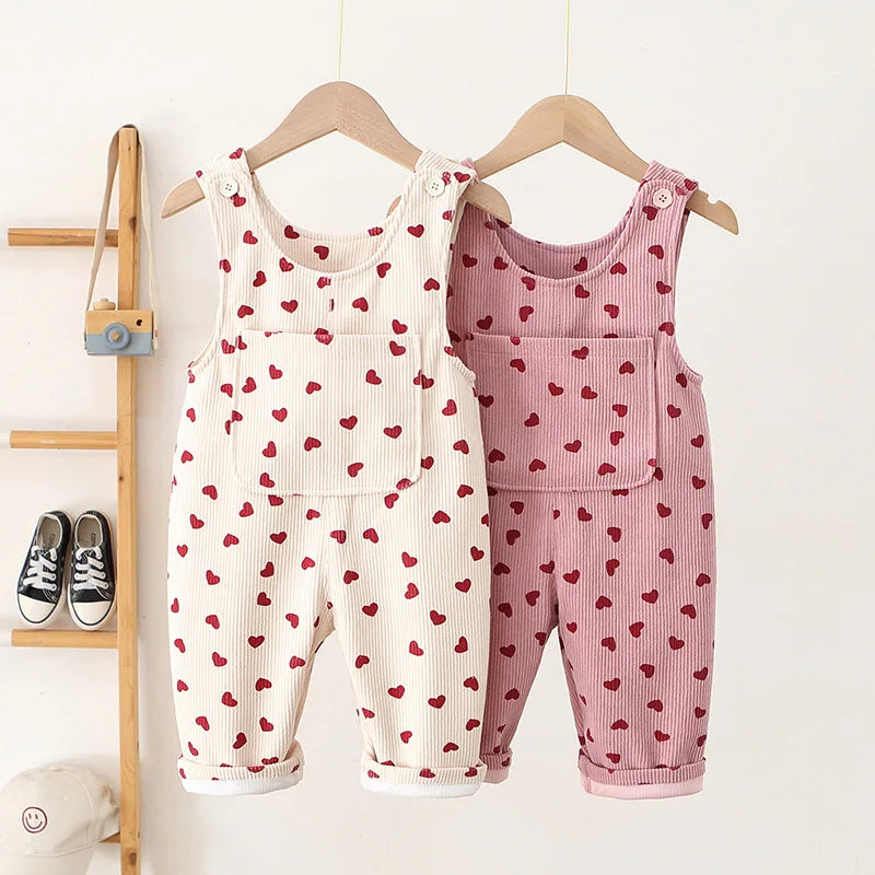Full Heart Print Jumpsuit