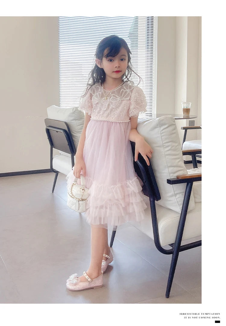 Girls Princess Shoes 3-18 Years Glittering Butterfly Decoration Children's Shoes