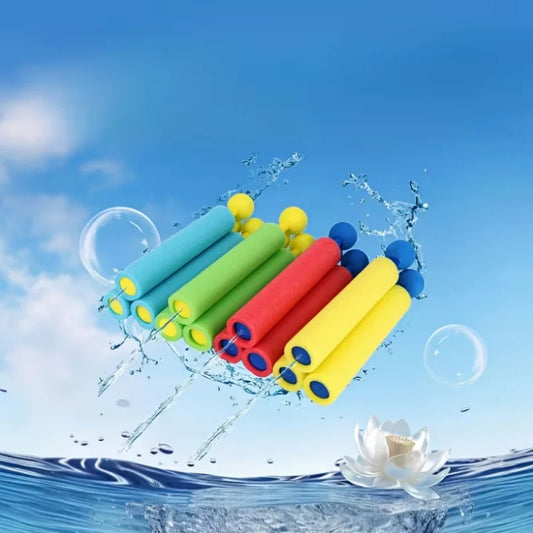 4 pcs New Summer Pull-Out Water Guns, Kids Mini Foam Water Guns, Outdoor Beach Water Cannon Toys in 4 Colors