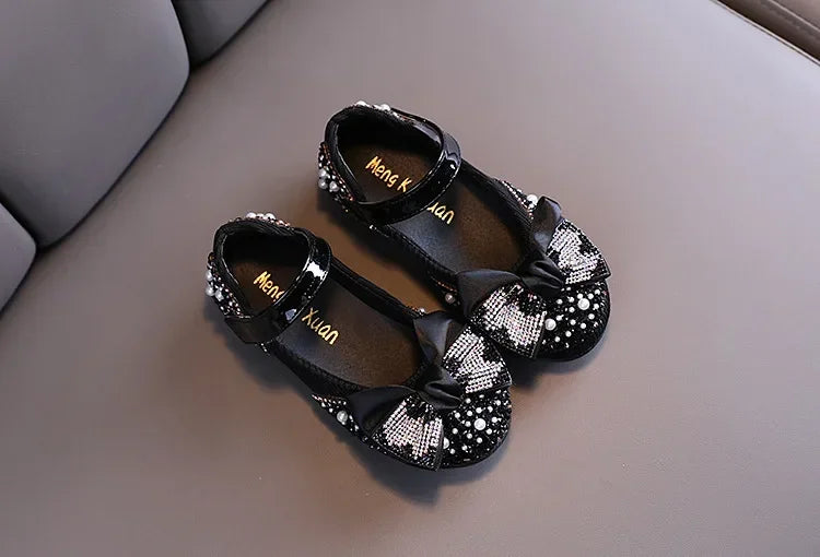 Sandals Toddler Girl Childrens Shoes Pearl Rhinestones Shining Kids Shoes